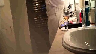 busty Stepmom smoking, drinking and naked