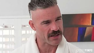 Petite Stepdaughter Blows Stepdad To Hide Stripper Secret From Mom