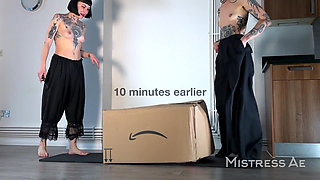 What's in the Box and Why? Mummified Drone Anal Fisting Birthday Celebration