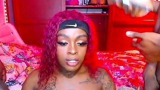 Ebony Babe Sucks BBCs Live Part 1