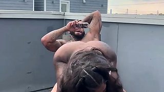 Big butt ebony slut pumped full of black cock doggystyle