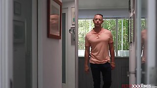 Teen lets stepdad fuck her after shower