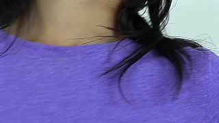 Monica Jade Purple Panty Teasing