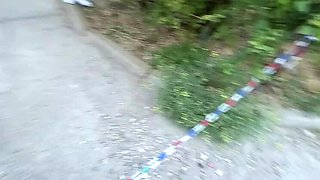 18 Year Old Girl's Slutty Day Footjob Outdoor HD