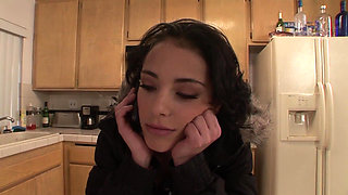 Lee Stone smashes her pierced pussy