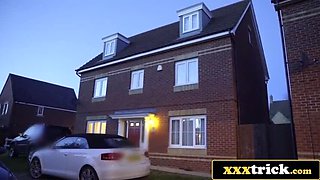 Stunning British MILF Joins Horny Neighbor Couple for Intense Threesome