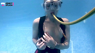 Underwater Bondage, Kink & Cum in My Tight Wetsuit