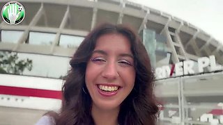 Football Fan Blowjob Before The Game - Katty West Sucks And Fucks In POV