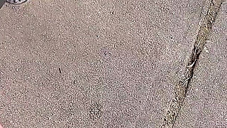 Hot Fudge Tasty Feet Left Foot Wrapped at the Bus Stop