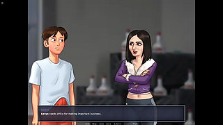 Summer Time Saga Nadya Having Fun in Warehouse Scene