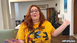 Chubby Redhead Plumper Craves Huge BBC - Behind the Scenes