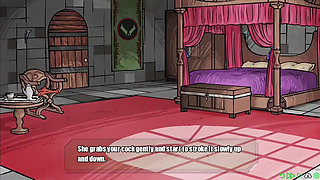 Beautiful Vanessa Gives Her Master a Blowjob - Gameplay