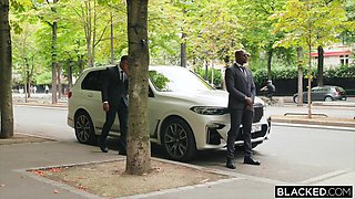 BBC Hungry Blonde Ashby Winter Gets DPed For The Very First Time in Interracial Anal threesome - Big tits