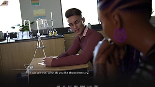 Taboo University #03 - Chem Class with Beatiful Black 18yo and Blue Haired Emo