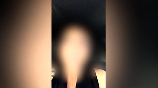 Slutty amateur flashing her big boobs in the backseat