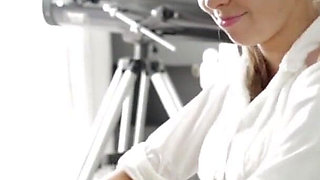 Mature Brunette Fingered to Squirting Orgasm on Couch