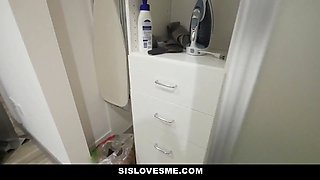 Splendid stepsis unwraps down and finger fucks herself trio scenes in 1