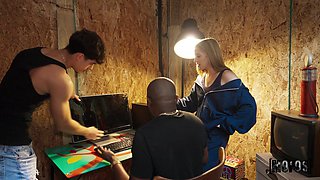Giannina's Wild Escape Passion in a Fiery Indoor Scene