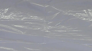 It's Time to Feed Sperm in a Latex Castsuite with a Latex Mask, the Slave Really Enjoyed It!