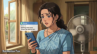 Unexpected Entry of Mechanic in Bedroom. Hindi 2D Animation