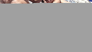 On Beach, Stepsister Blows Her Stepfather in Front of Others