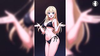 Naughty Blonde Shaking Her Horny Ass in Her Pussy