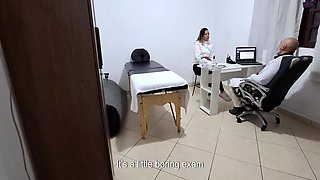 A Milf Gets Fingered By The Proctologist During An Anal Exam