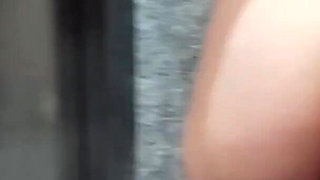 So Risky Go Out My Apartment Building in Micro Bikini Twerk