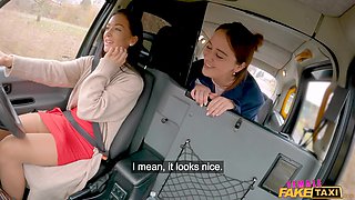 Female Taxi Driver in Reality Lesbian Action - Strap-On Riding Student Zuzu Sweet