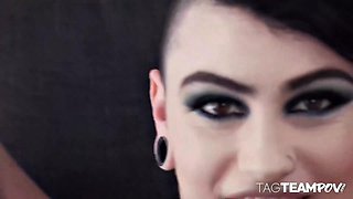 Alexis Taes Deep-Throat Tag Team POV Blowjob Compilation