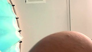 Skinny amateur sucks cock and fingers herself in pov scene