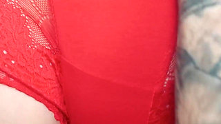 Rough Oiled Titjob with Hairy Big Natural Breast Mature