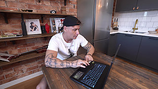 Bill's Fantasy Continues: Part 2 - Merida's Unexpected Visit and Cumshot on Glasses