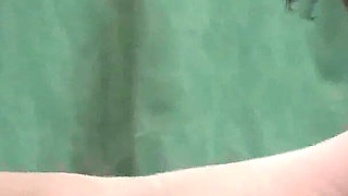 Sexy teen makes guy lick her nylon legs