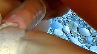 Sexy Latina teen Justine fucked outdoor by pool boy on the beach