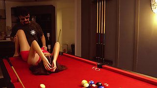 A Slut Approaches Me While I Play Pool, We Fuck Right There