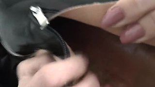German MILF Punished For Poor Sales - Sniffing Leather Boots POV With Lady Victoria Valente