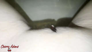 Fingering My Pussy and Exhibiting My Feet at the Bathtub