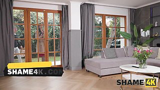 Shame 4k featuring Charlie Dean's skinny brunette trailer