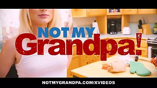 Nasty old man fakes blindness and snoops on hot grand daughter-in-law ava madison
