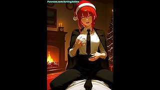 Makima’s New Year Tease – AI Anime Blowjob and Cowgirl POV