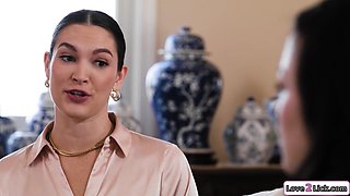 Boss makes 2 employees fuck to keep job