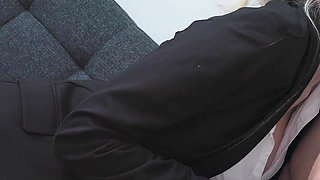 Busty Stepmom Secretary Fucked Before Work! Creampie & Footjob