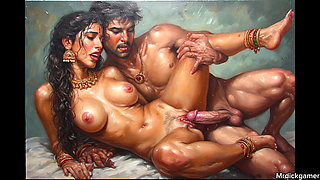 Beautiful desi village threesome