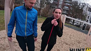 Pavlos and Sakura Hell fucked in the car, a true reality cuckold scene