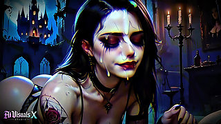 Hot Gothic Witch - Anal & Messy Cum in Haunted Castle (4K AI Generated)