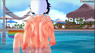 Ryuko Matoi Sex on the Pool