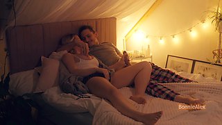 The film is enjoyable, but the steamy sex is even better! Real couple brings mutual pleasure and indulges in passionate sideways sex