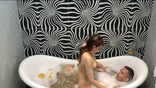 Stepdad Pounds Naughty Teen in Steamy Shower