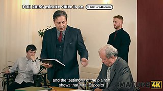 Mature4k. mature chick with Big Tits cheated on her spouse and ended up in court